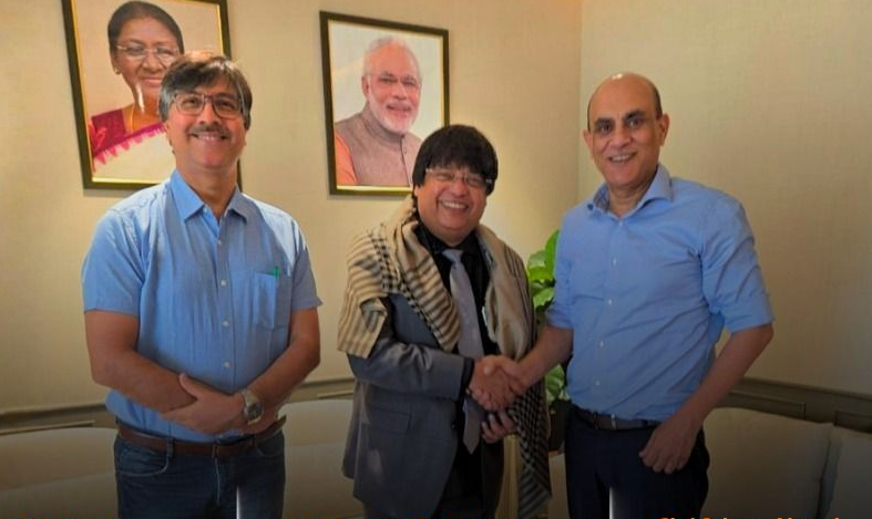 RVNL CMD Saleem Ahmad meets CMD, NMDC